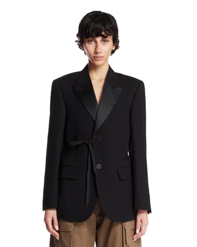 Balenciaga Black String Blazer