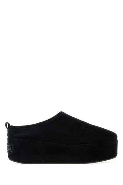 Balenciaga Black Suede Mules