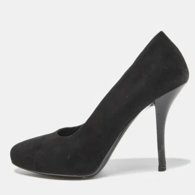 Pre-owned Balenciaga Black Suede Pumps Size 37