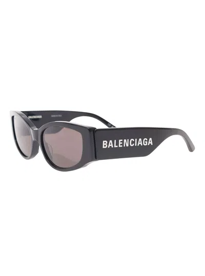 Balenciaga Black Sunglasses With Max D Frame In Acetate Woman In Multicolor