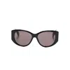 Balenciaga Geometric Frame Sunglasses In Black