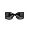 Balenciaga Square Xl Sunglasses In Black