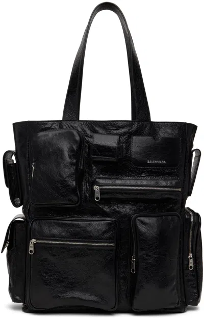 Balenciaga Superbusy Tote Bag In Black