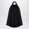 Balenciaga Suspended Cotton Poplin Dress In Black