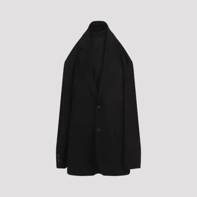 Balenciaga Black Suspended Shirt Effect Dress