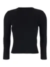 Balenciaga Black Sweater With All-over Bb Motif In Open Knit Wool Woman In Multicolor