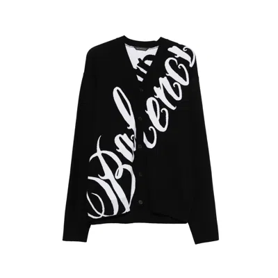 Balenciaga Black Sweaters & Knitwear - Cardigans Men