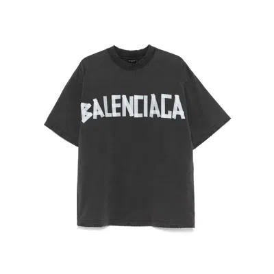 BALENCIAGA BALENCIAGA BLACK T-SHIRTS & VESTS - T-SHIRTS MEN