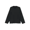 Balenciaga Long Sleeve Cotton T-shirt In Black