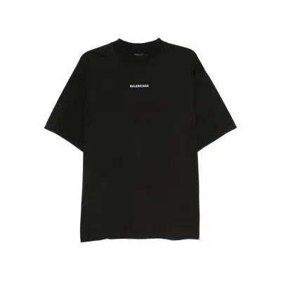 BALENCIAGA BALENCIAGA BLACK T-SHIRTS & VESTS - T-SHIRTS MEN
