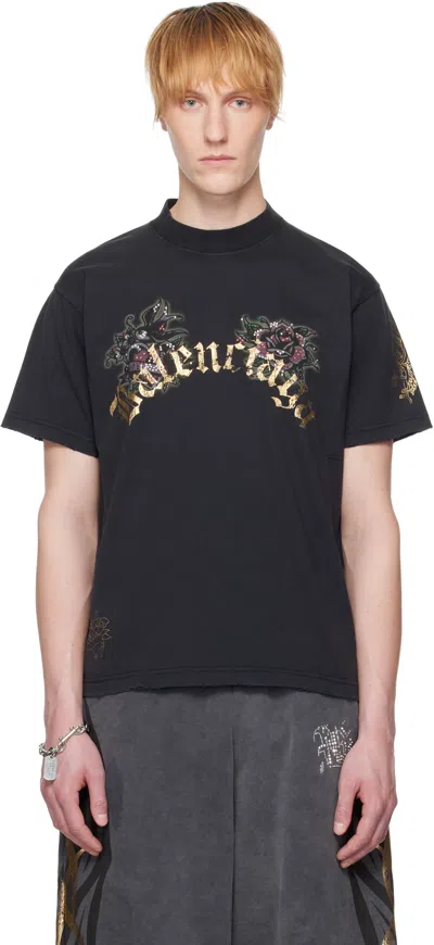 Balenciaga Black Tacky Tatoo T-shirt In 1041