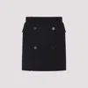 Balenciaga Tailored Black Skirt With Double-breasted Buttons In Black