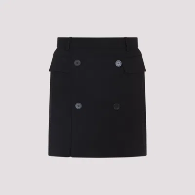BALENCIAGA BLACK TAILORED MINI SKIRT