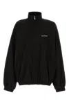 Balenciaga Oversized Windbreaker Jacket In Black
