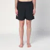 Balenciaga Rainbow Logo Elastic Waist Mesh Swim Shorts In Black