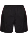 Balenciaga Rainbow Logo Elastic Waist Mesh Swim Shorts