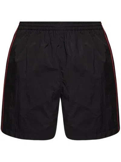 BALENCIAGA BALENCIAGA  BLACK TECHNICAL FABRIC SHORT WITH LOGO