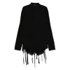 Balenciaga Women Black Lyocell Oversize Shirt In Black