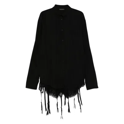 BALENCIAGA BALENCIAGA BLACK TOPS - SHIRTS WOMEN