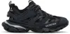 Balenciaga Track Nylon And Mesh Running Sneakers In Black