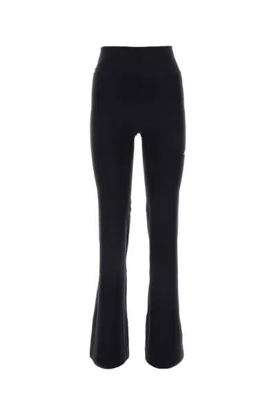 BALENCIAGA BLACK STRETCH NYLON JOGGERS