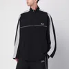 Balenciaga Black Tracksuit Jacket In Technical Fabric