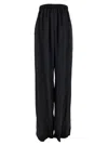 Balenciaga Black Tracksuit Pants With All-over Bal Diagonal Motif In Viscose Jacquard Woman In Multicolor