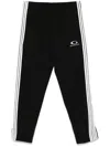 Balenciaga Logo-embroidered Track Pants In Black
