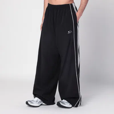 Balenciaga Black Tracksuit Trousers In Technical Fabric Men