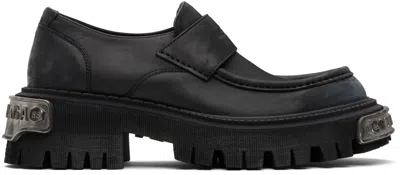 BALENCIAGA BLACK TRACTOR LOAFERS