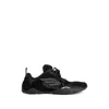 Balenciaga Black Canvas And Corduroy Monday Ultra Sneakers In Black