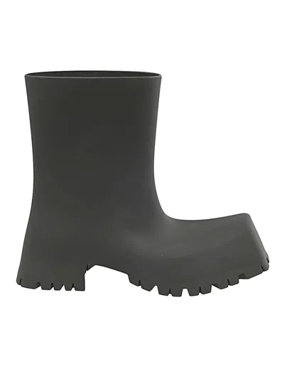 BALENCIAGA BLACK TROOPER RUBBER BOOTS