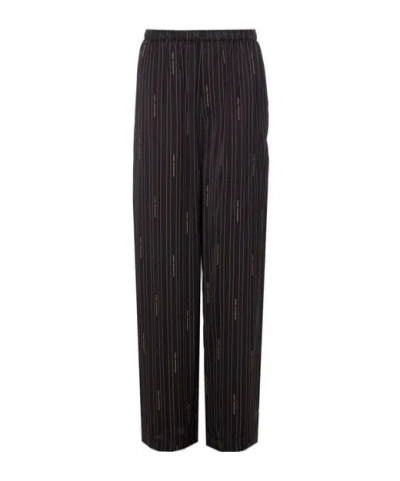BALENCIAGA BALENCIA ELASTICATED WAIST WIDE-LEG PANTS
