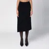 Balenciaga Tweed Midi Skirt In Black