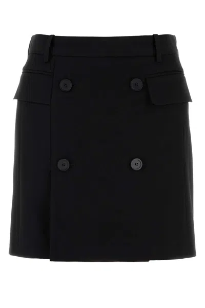 Balenciaga Skirts With Belt Loops And Front Pockets In Black