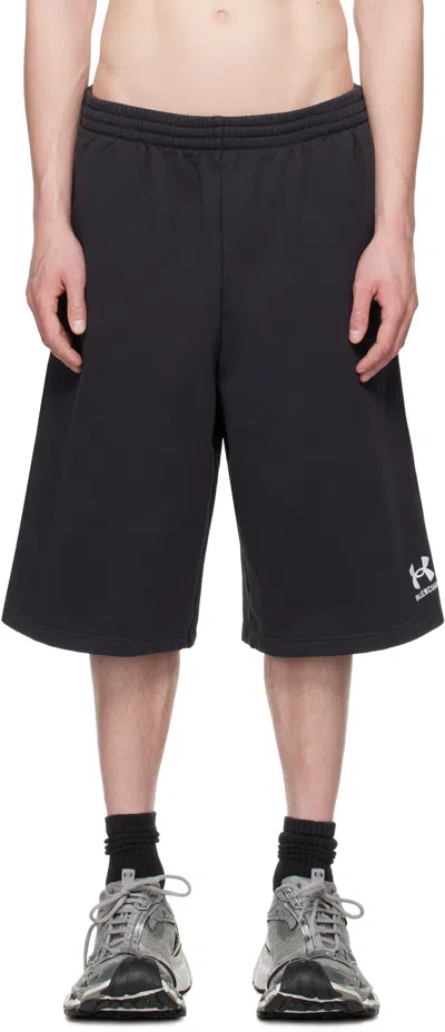 Balenciaga Black Under Armour Edition Large Shorts In 9034