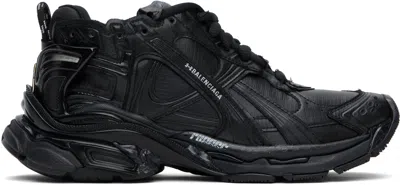 Balenciaga Black Under Armour Edition Runner Ripstop Sneakers In 1000