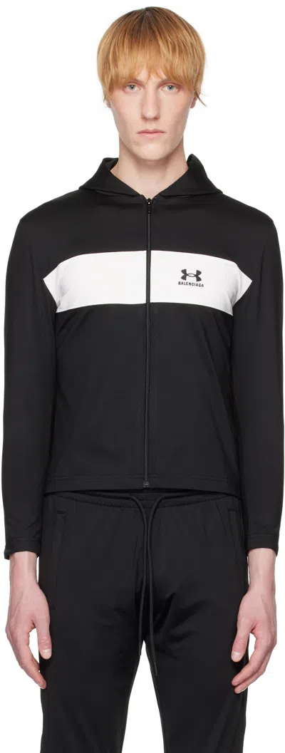 Balenciaga Black Under Armour Edition Sweatsuit Hoodie In 8482