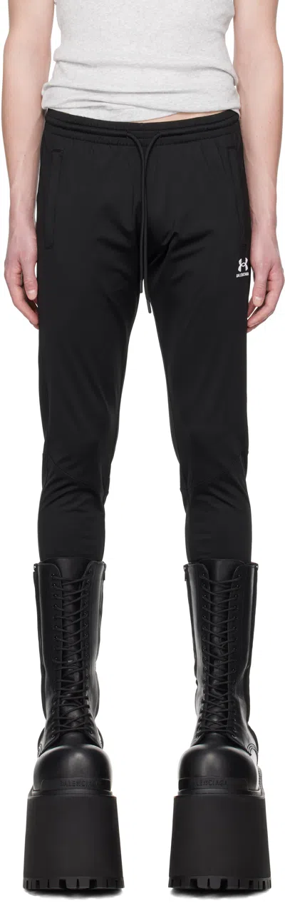 Balenciaga Black Under Armour Edition Sweatsuit Leggings In 8482