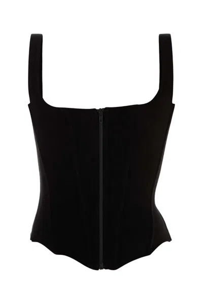 BALENCIAGA BLACK VELVET BODICE