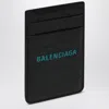 Balenciaga Black Vertical Card Holder With Logo Print Men