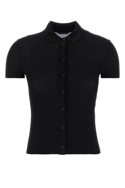 Balenciaga Black Viscose Blend Cardigan