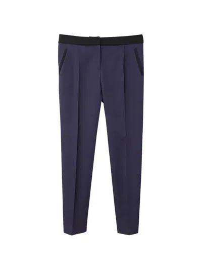 Pre-owned Balenciaga Black-waistband Trousers In Purple
