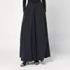 Balenciaga Black Washed Cotton Maxi Skirt