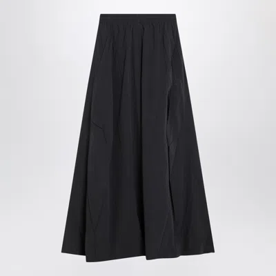 BALENCIAGA BALENCIAGA BLACK WASHED COTTON MAXI SKIRT