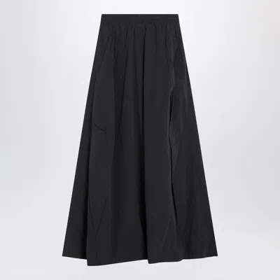 Balenciaga Black Washed Cotton Maxi Skirt