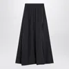 Balenciaga Embroidered Logo Long Skirt In Blue