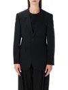 Balenciaga Black Wool Blazer In Black