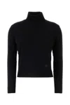 Balenciaga Women's Wool Blend Sweater In Blue