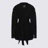 Balenciaga Black Wool Casual Jacket In Black